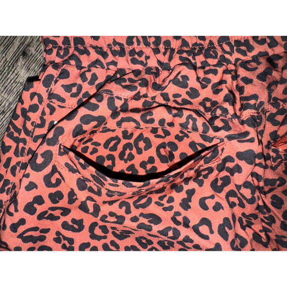 BuffBunny Flo Terracotta Coral Running XS Athletic Shorts Leopard 2 Mob Wife - Picture 7 of 9